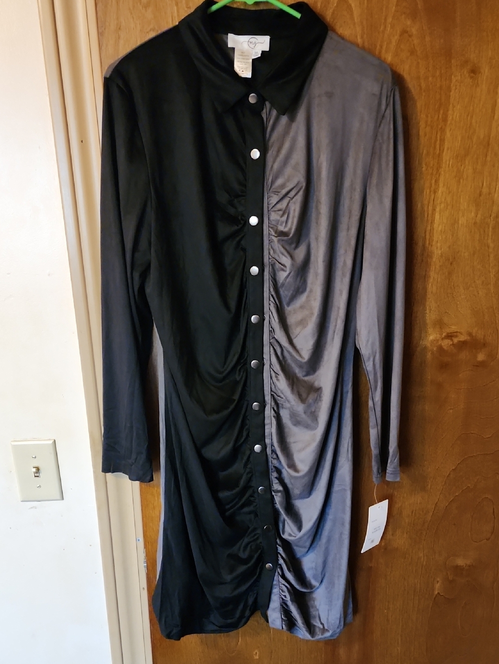 OMG Black And Silver Mini Dress 3xl